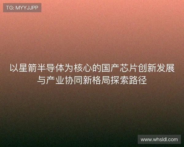 以星箭半导体为核心的国产芯片创新发展与产业协同新格局探索路径